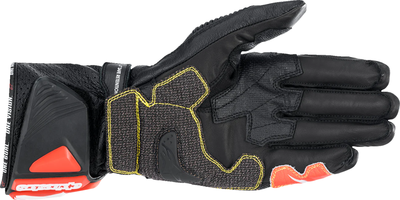 Alpinestars - GP Tech v2 Gloves - Black/White/Fluo Red - Image 2
