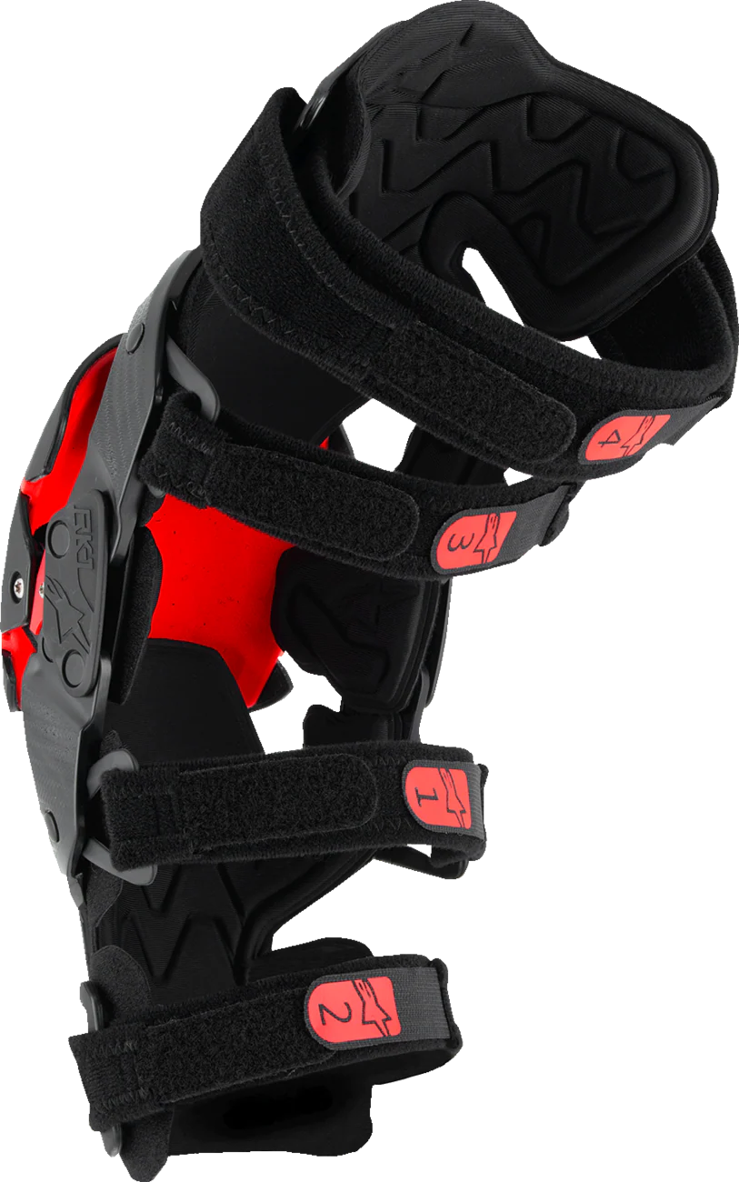 Alpinestars - RK-1 Plasma Knee Braces - Black/Red - Image 2