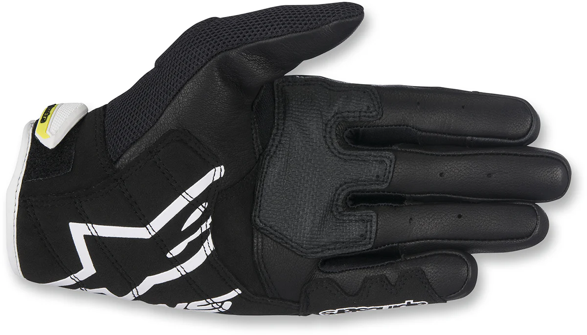 Alpinestars - SMX-2 Air Carbon V2 Gloves - Black/White/Fluo Yellow - Image 2