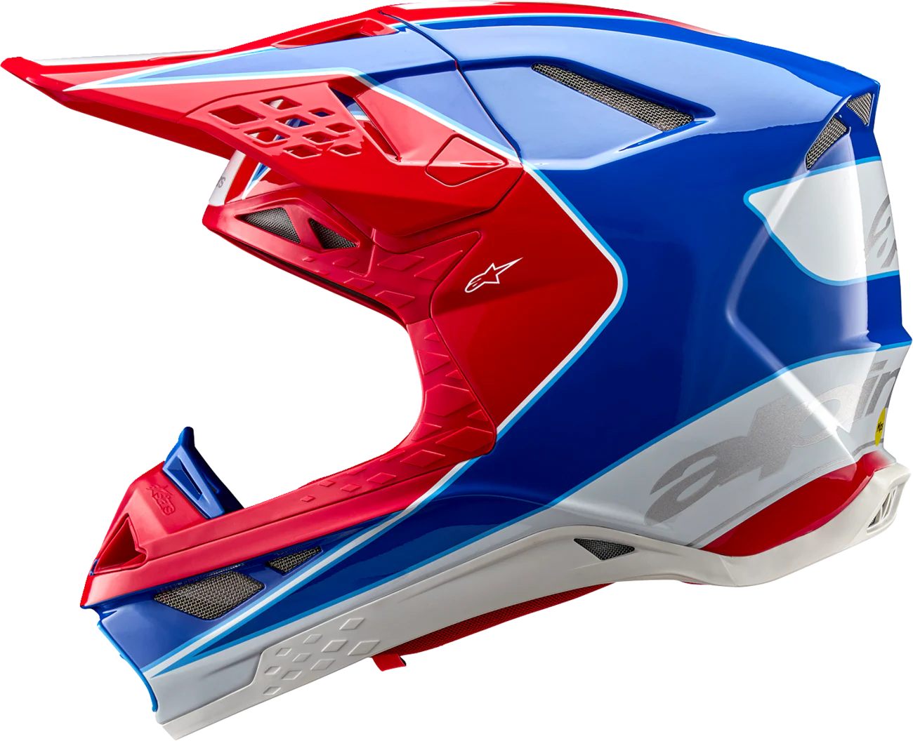 Alpinestars - Supertech M10 Helmet - Aeon - MIPS® - Gloss Bright Red/Blue - Image 2