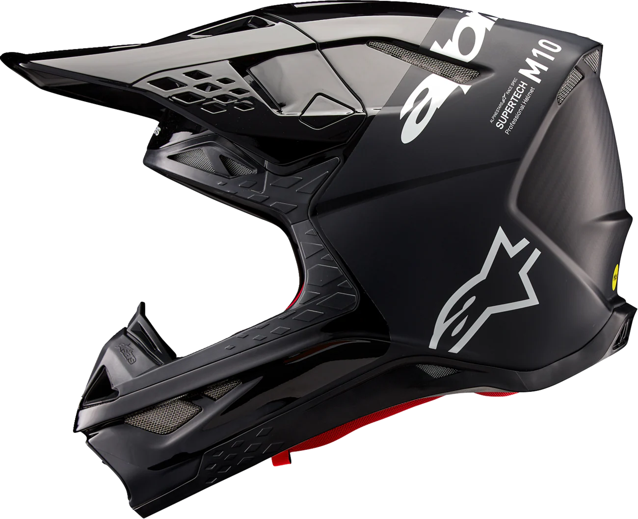 Alpinestars - Supertech M10 Helmet - Flood - MIPS® - Black/Dark Gray - Image 2