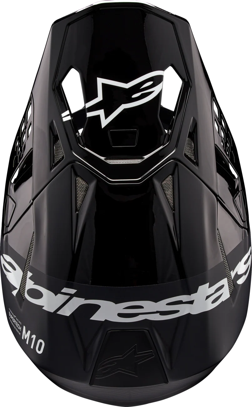 Alpinestars - Supertech M10 Helmet - Flood - MIPS® - Black/Dark Gray - Image 7