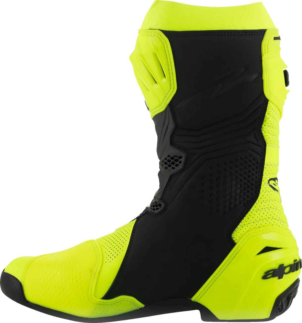 Alpinestars - Supertech R Vented Boots - Fluorescent Yellow/Black - Image 2