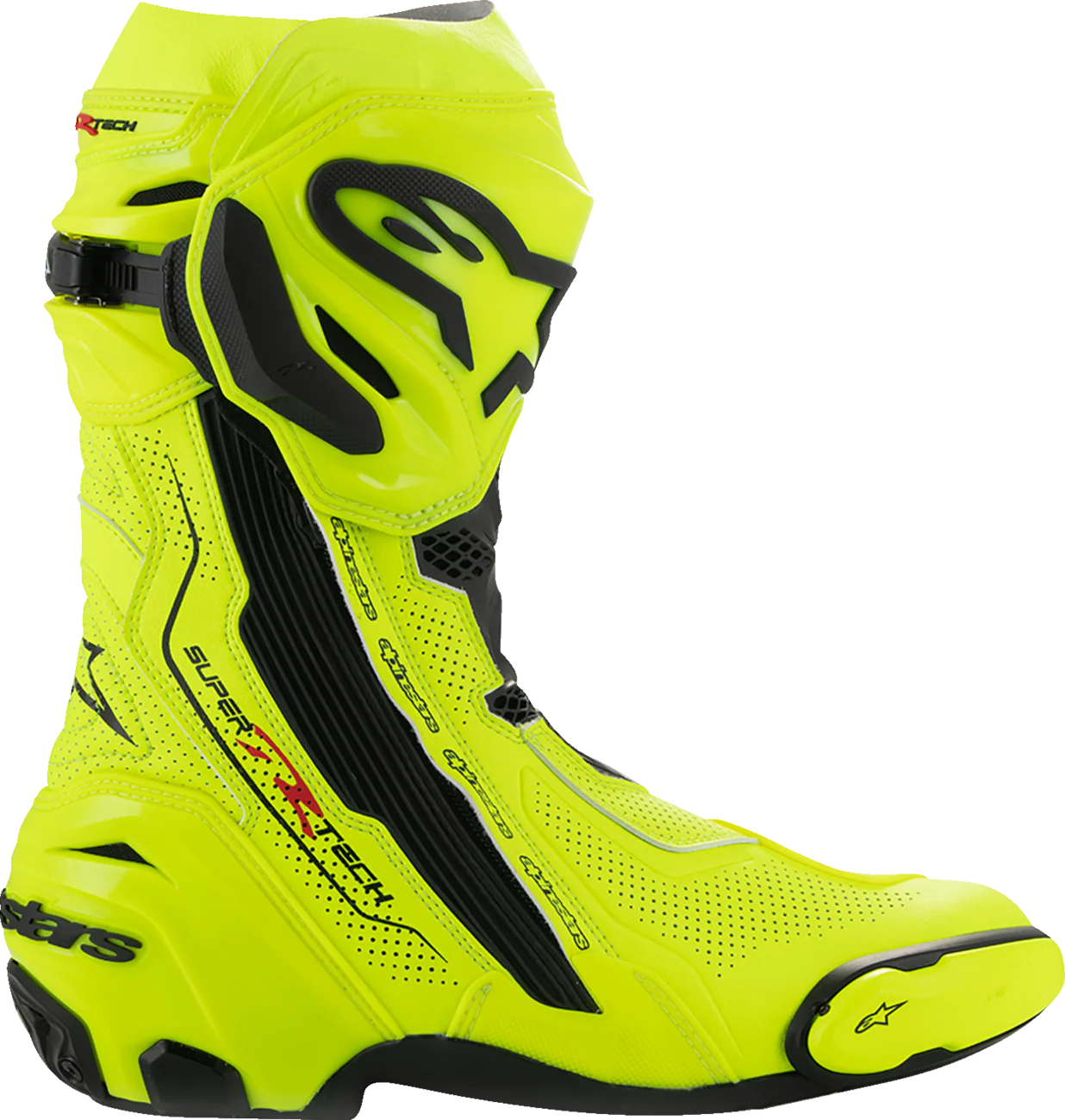 Alpinestars - Supertech R Vented Boots - Fluorescent Yellow/Black - Image 6