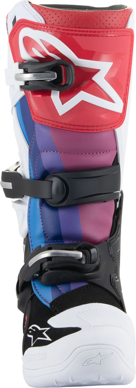 Alpinestars - Youth Tech 7S Boots - White/Black/Rainbow - Image 4