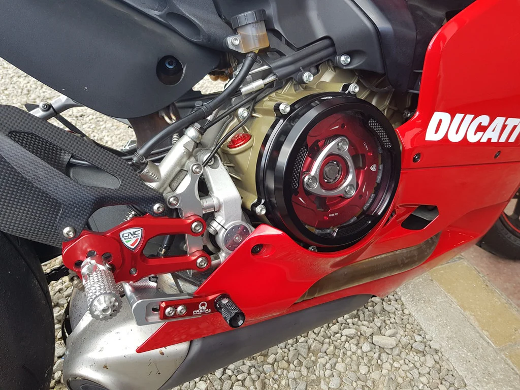 CA201 - CNC Racing Clear Wet Clutch Cover With Carbon Inlay for the Ducati Panigale 1299/1199/959  Superleggera (and 899 too with modification) - Image 3