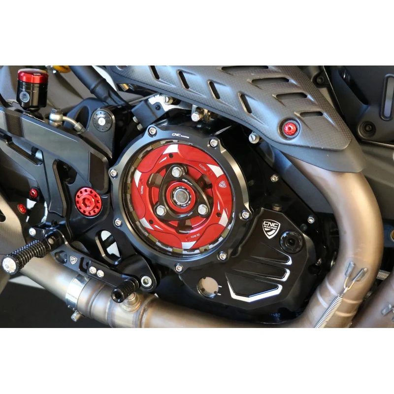 CA503 - CNC Racing Clear Wet Clutch Cover for the Ducati Hypermotard 821 (2015) / 939 / 950, Multistrada 950, Supersport /S, Monster 821, Scrambler 1100 - Image 2