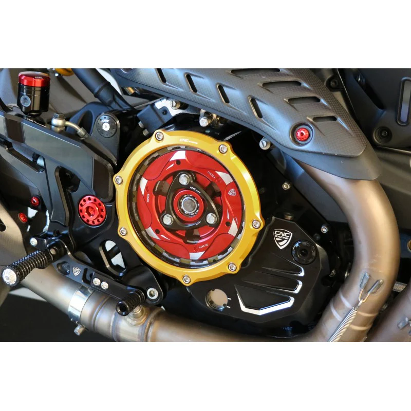 CA504 - CNC Racing Clear Wet Clutch Cover for the Ducati Monster 937 and Multistrada V2 - Image 4