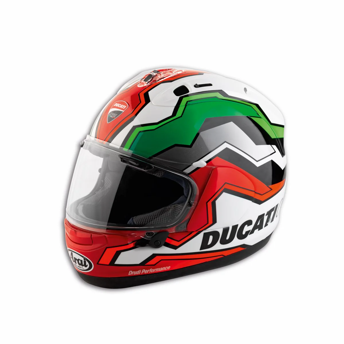 CLOSEOUT OS - Ducati Corse V8 Flag Full-face helmet - Size XXL - Image 2