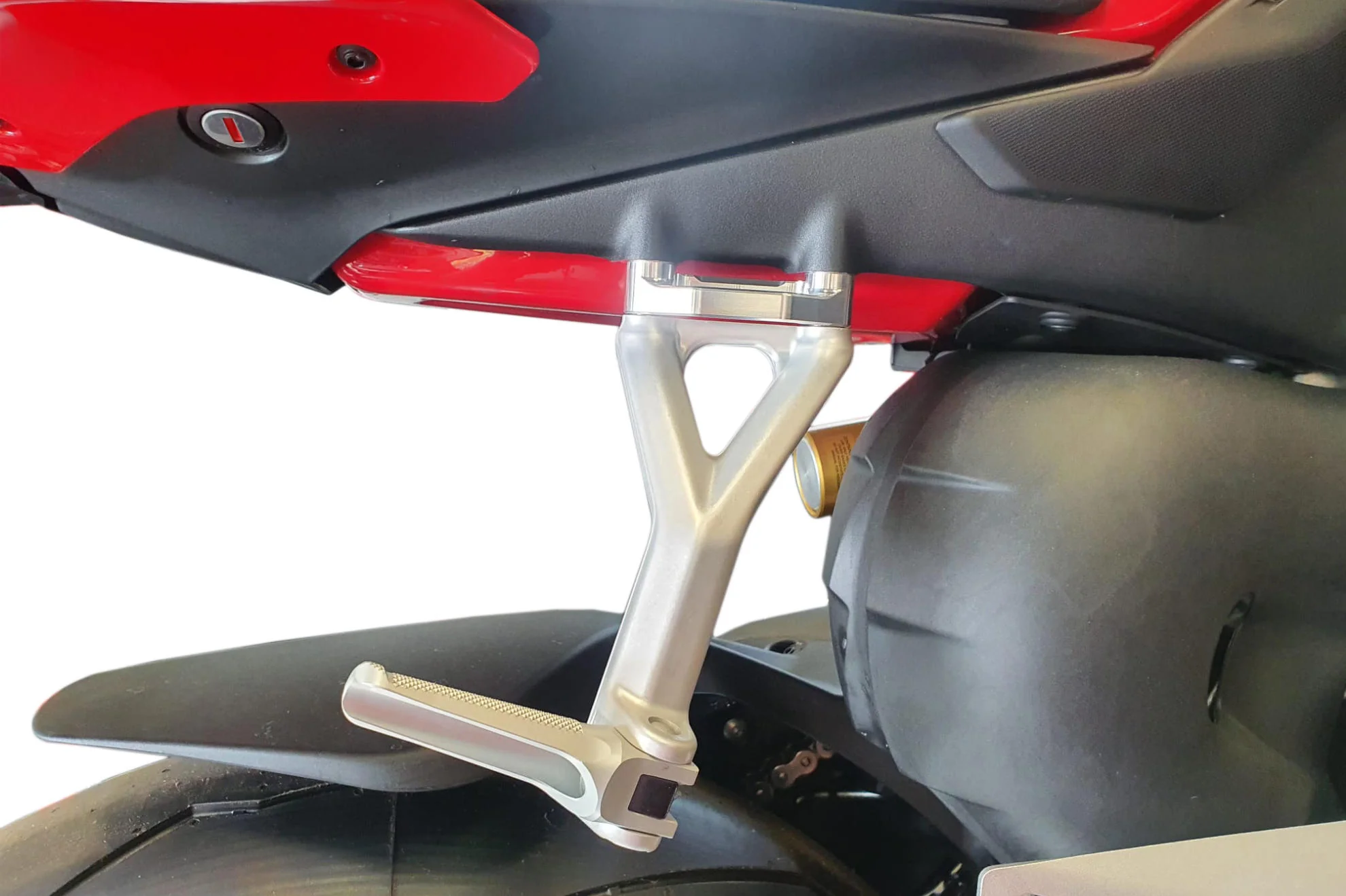 CNC Racing Passenger Rearset / Foot peg Blanking Plate Set / Racing Tie Down Hooks for Ducati Panigale / Streetfighter V4 - Image 6