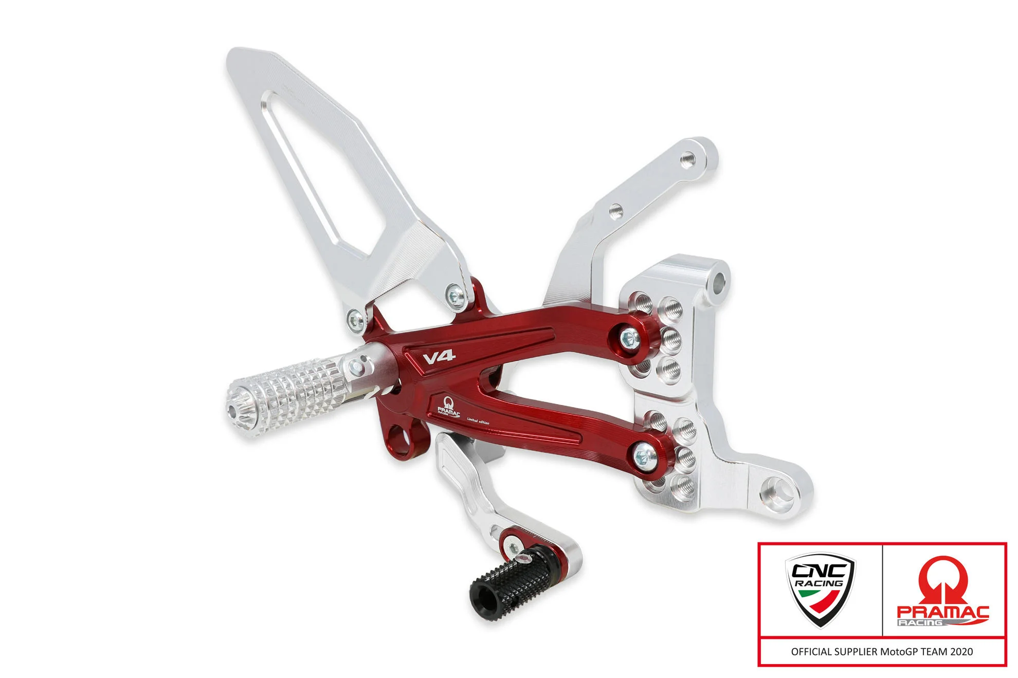 CNC Racing PRAMAC RACING LIMITED EDITION RPS Adjustable Rearset for the Ducati Streetfighter V4 - Image 4