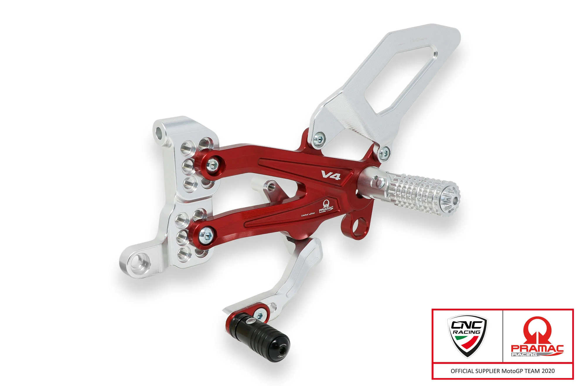 CNC Racing PRAMAC RACING LIMITED EDITION RPS Adjustable Rearset for the Ducati Streetfighter V4 - Image 5