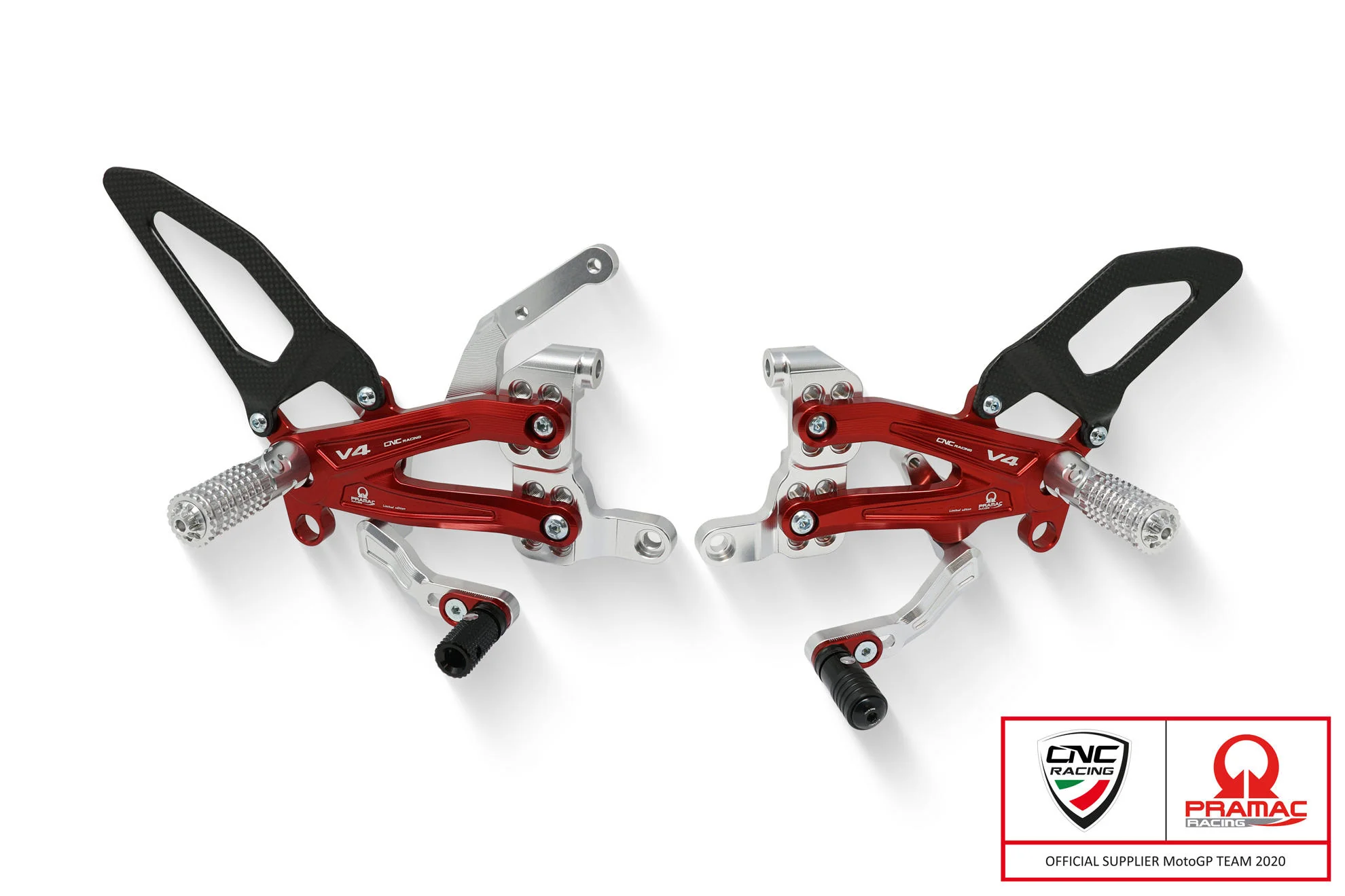 CNC Racing PRAMAC RACING LIMITED EDITION RPS Adjustable Rearset for the Ducati Streetfighter V4 - Image 6