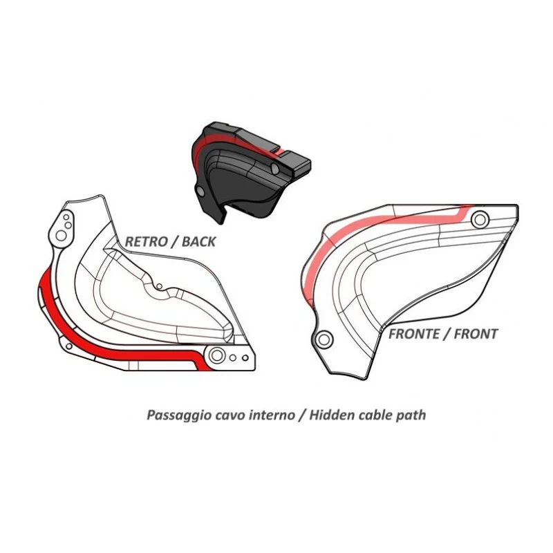 CP169 - CNC Racing Ducati Multistrada 950 Front Sprocket Cover (17-18) - Image 2