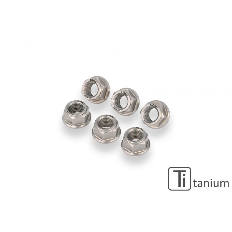 DA388X - CNC Racing Titanium Gear Ring Sprocket Nuts (set of 6) for Ducati and KTM - M8x1.25