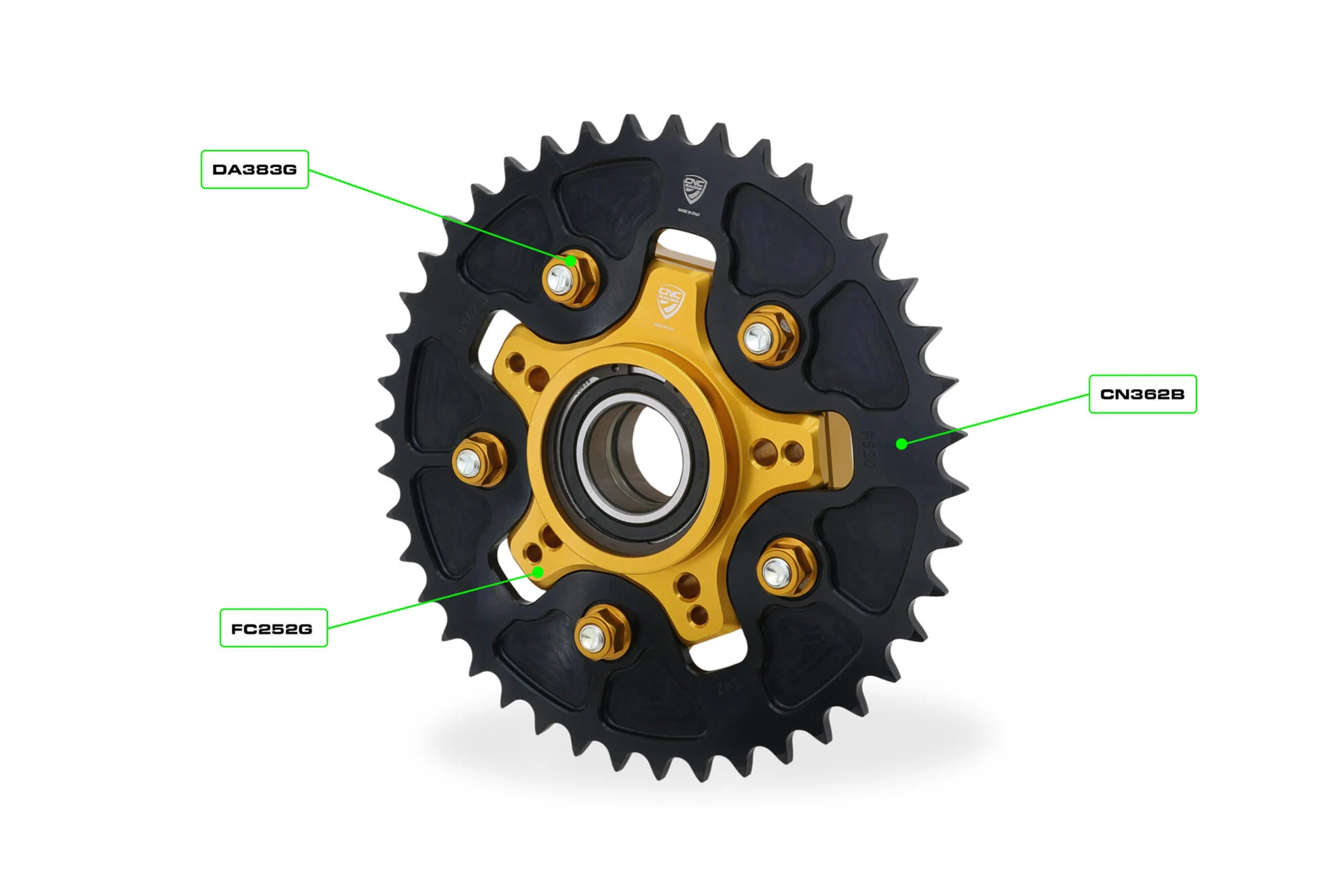 FC252 - CNC Racing Aluminum Rear Sprocket Carrier for Ducati Hypermotard 698 Mono / Monster 937/821/797, Scrambler 400/800, Panigale 959/899 - Image 7