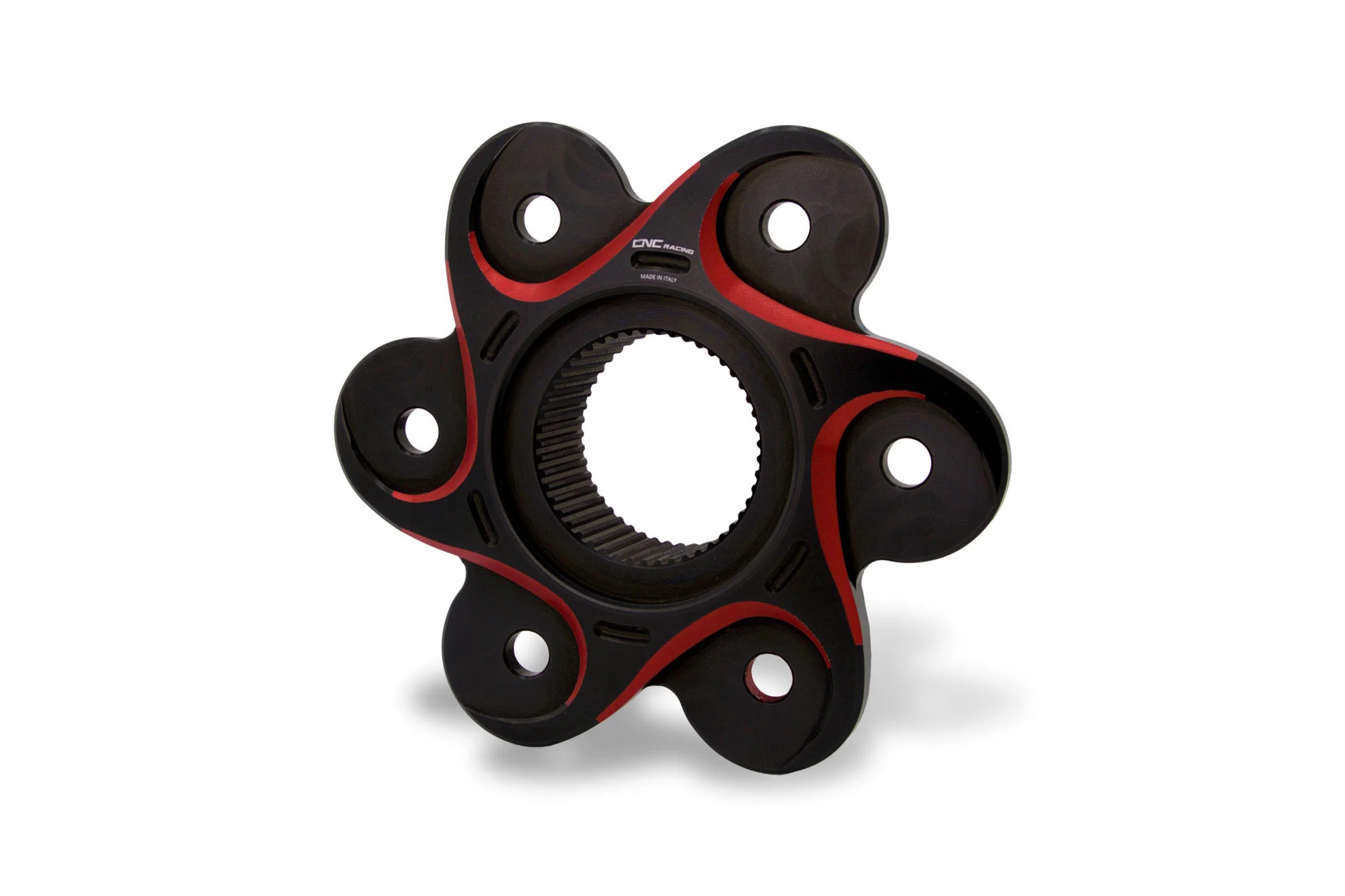 FL507 - CNC Racing Black/Red or Gold BI-COLOR 6 Hole Rear Sprocket Flange for Ducati Panigale / Streetfighter V4 / S / R / Speciale - Image 3