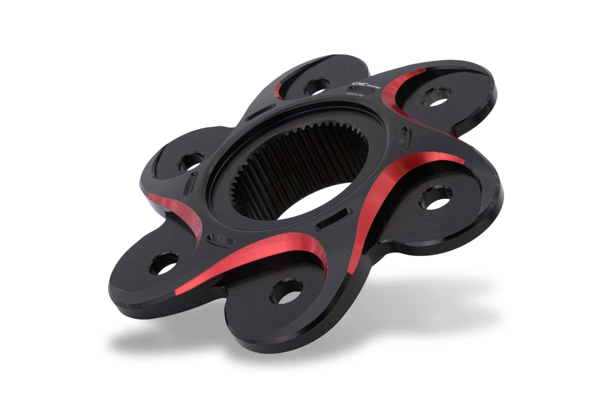 FL507 - CNC Racing Black/Red or Gold BI-COLOR 6 Hole Rear Sprocket Flange for Ducati Panigale / Streetfighter V4 / S / R / Speciale - Image 4