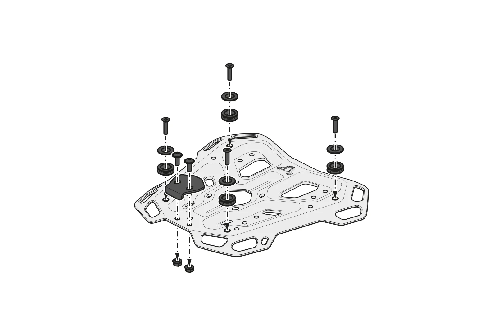 GPT.22.995.19000/B - SW-MOTECH - ADVENTURE-RACK -  Ducati DesertX (22-) / Rally (23-) - BLACK - Image 4