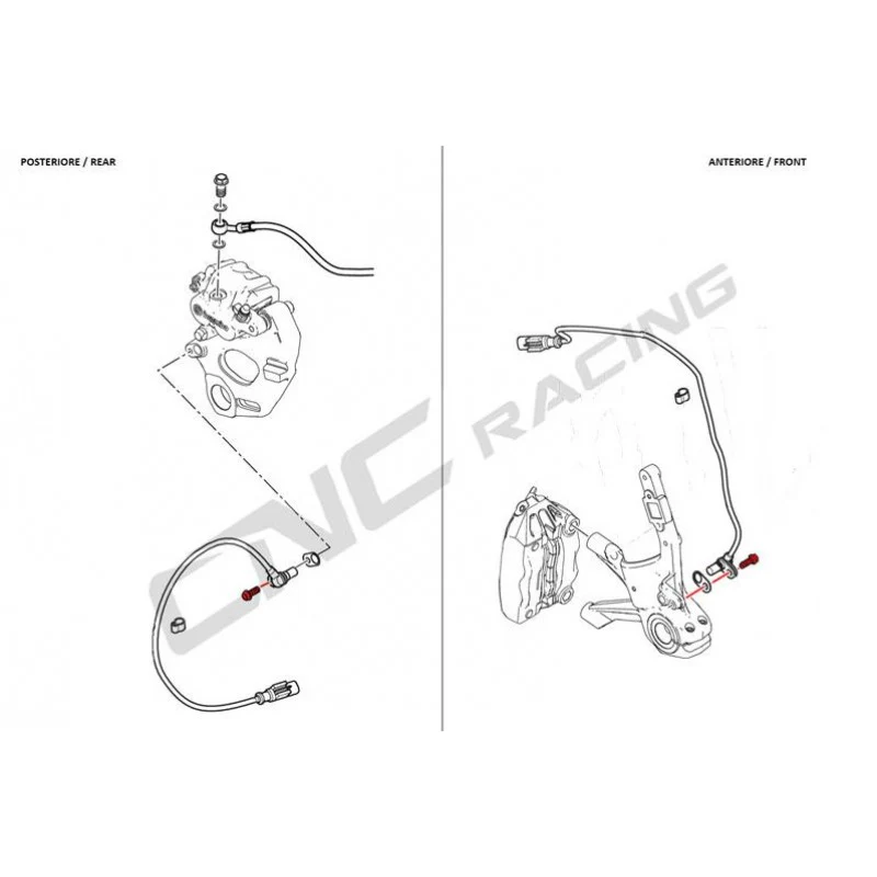 KV377X - CNC Racing Titanium Bolt for ABS Sensor (1) M6x16 for MTS 1200 Eduro and MTS 950 - Image 2
