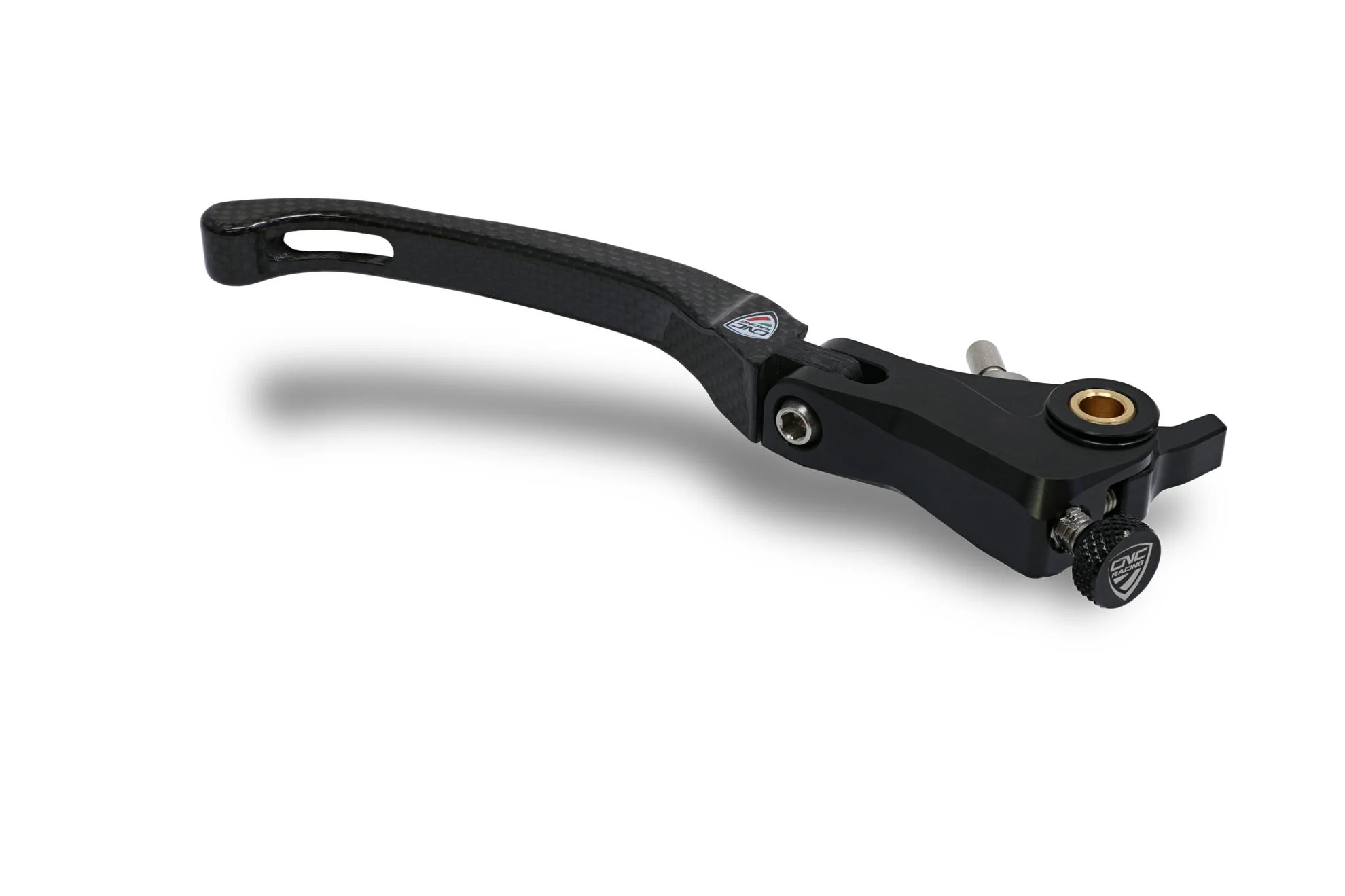 LBR04K - CNC Racing Carbon Fiber / Billet RACE Folding Adjustable Brake Lever for Ducati / MV Agusta F4 RR/RC - 190mm - Image 3