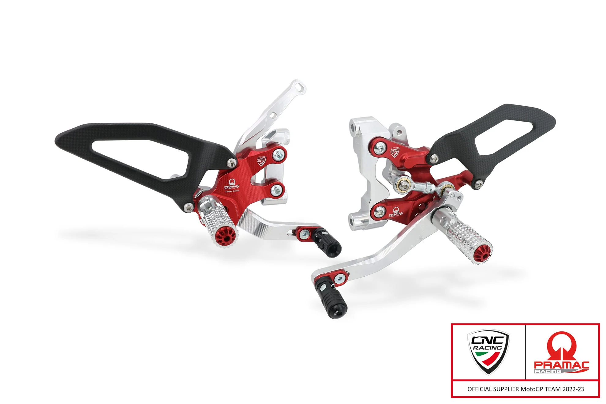PE411BPR - CNC Racing PRAMAC RACING LIMITED EDITION RPS Adjustable Rearset for the Ducati Streetfighter V2 - Image 3