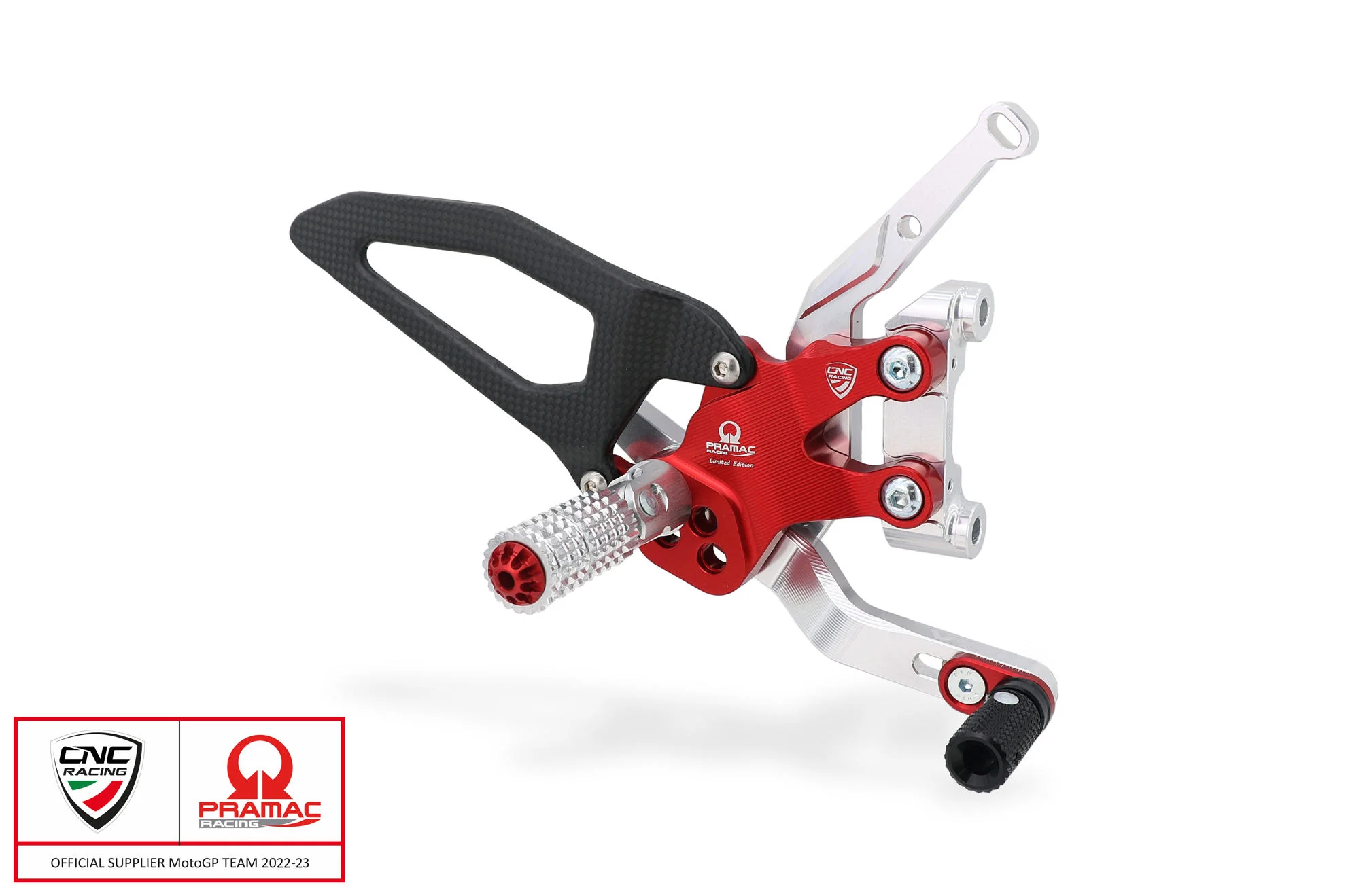 PE411BPR - CNC Racing PRAMAC RACING LIMITED EDITION RPS Adjustable Rearset for the Ducati Streetfighter V2 - Image 4