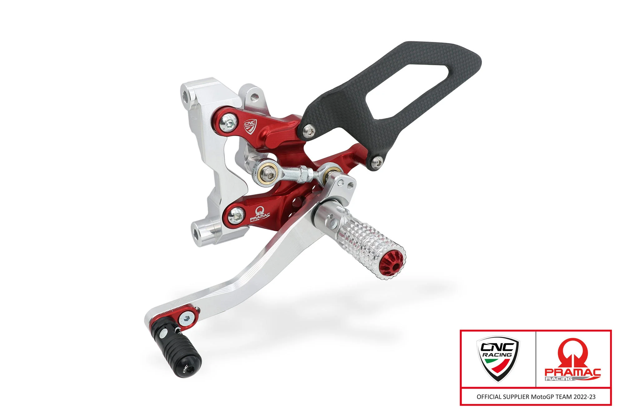 PE411BPR - CNC Racing PRAMAC RACING LIMITED EDITION RPS Adjustable Rearset for the Ducati Streetfighter V2 - Image 7