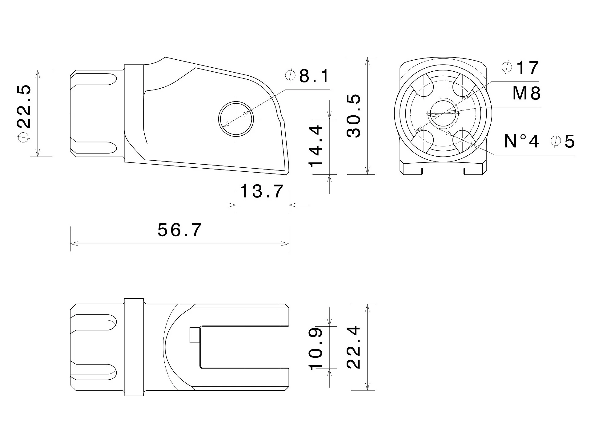 PE724 - RIZOMA - Rider / Passenger Peg Mounting Kit - 22 mm - Image 4