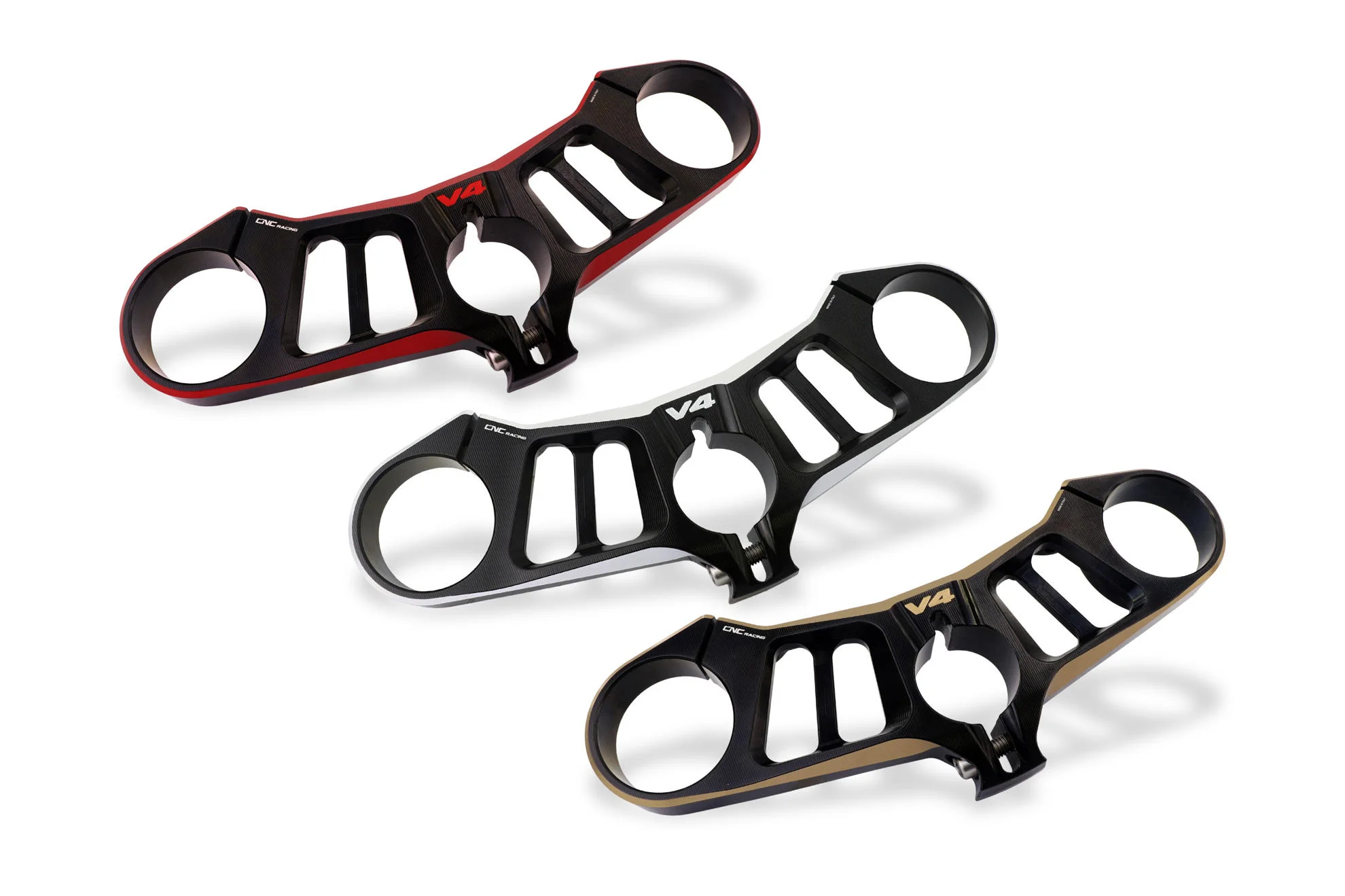 PST15 - CNC Racing BI-COLOR Upper Triple Clamp Kit for Ducati Panigale V4 / S / R / Speciale (18-24)