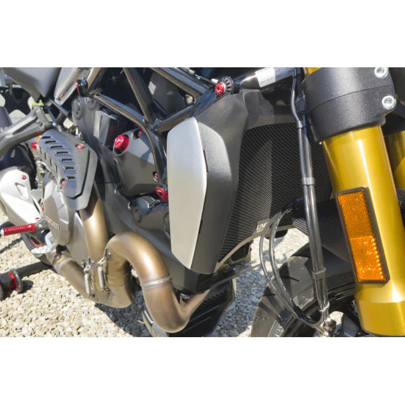 RA012B - CNC Racing Radiator Guard for Ducati Monster 821/1200/S, Supersport /S, Diavel 1260, and Hypermotard 950 - Image 2