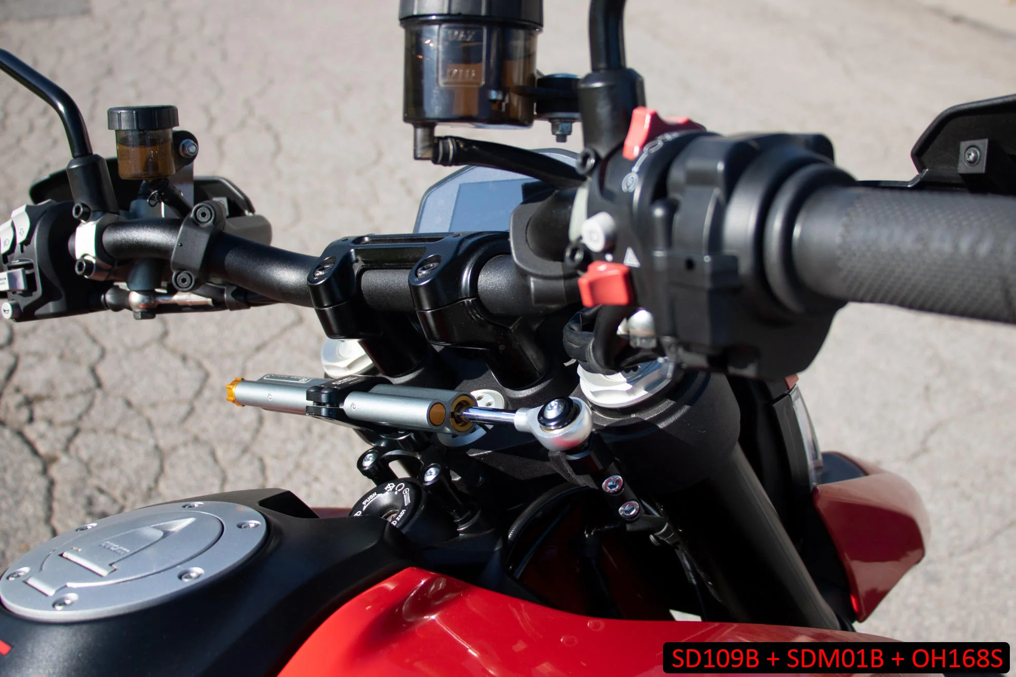 SD109B - CNC Racing Ohlins Steering Damper Mount Kit for Ducati Hypermotard 950 - Image 3
