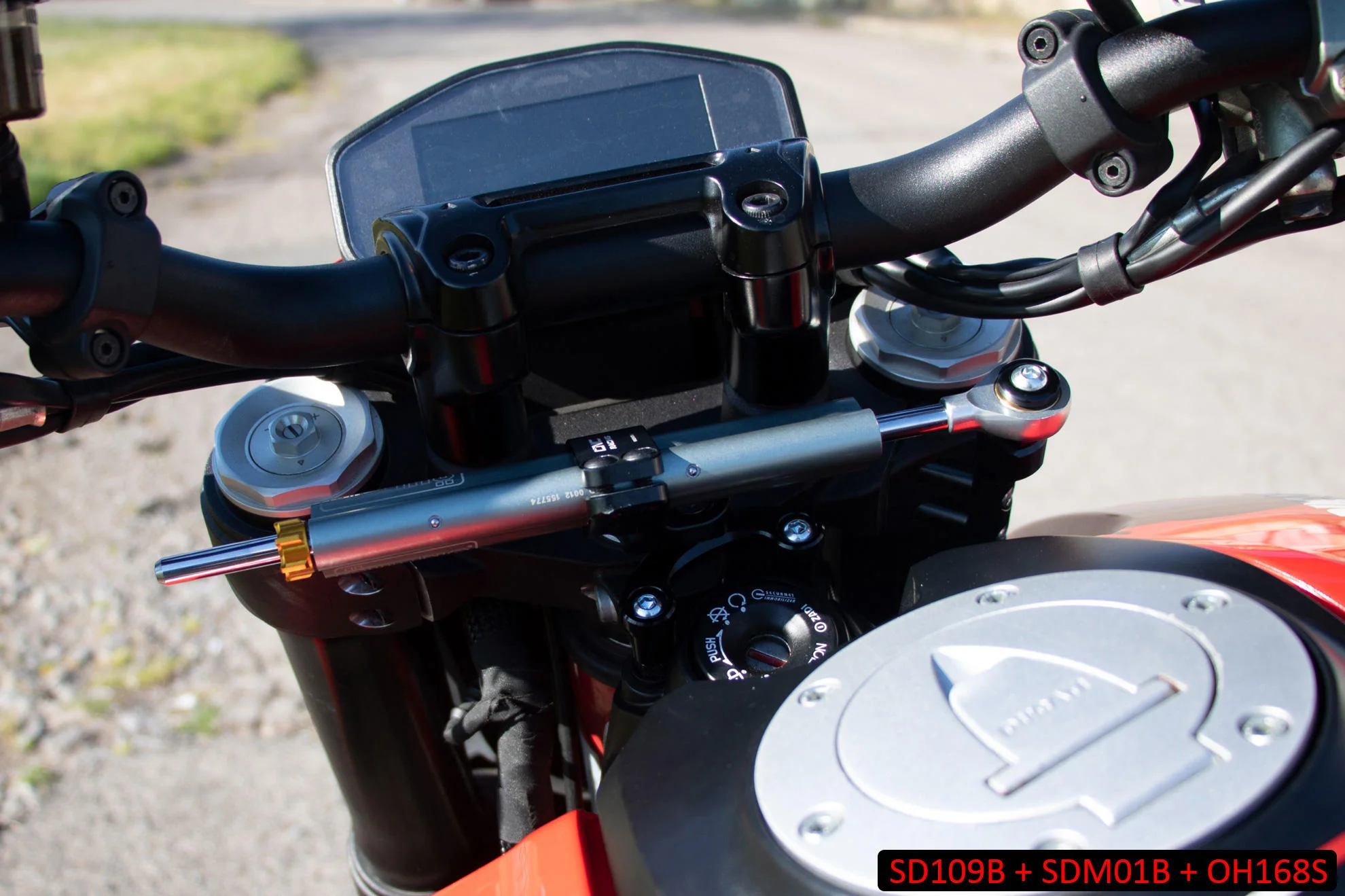 SD109B - CNC Racing Ohlins Steering Damper Mount Kit for Ducati Hypermotard 950 - Image 4