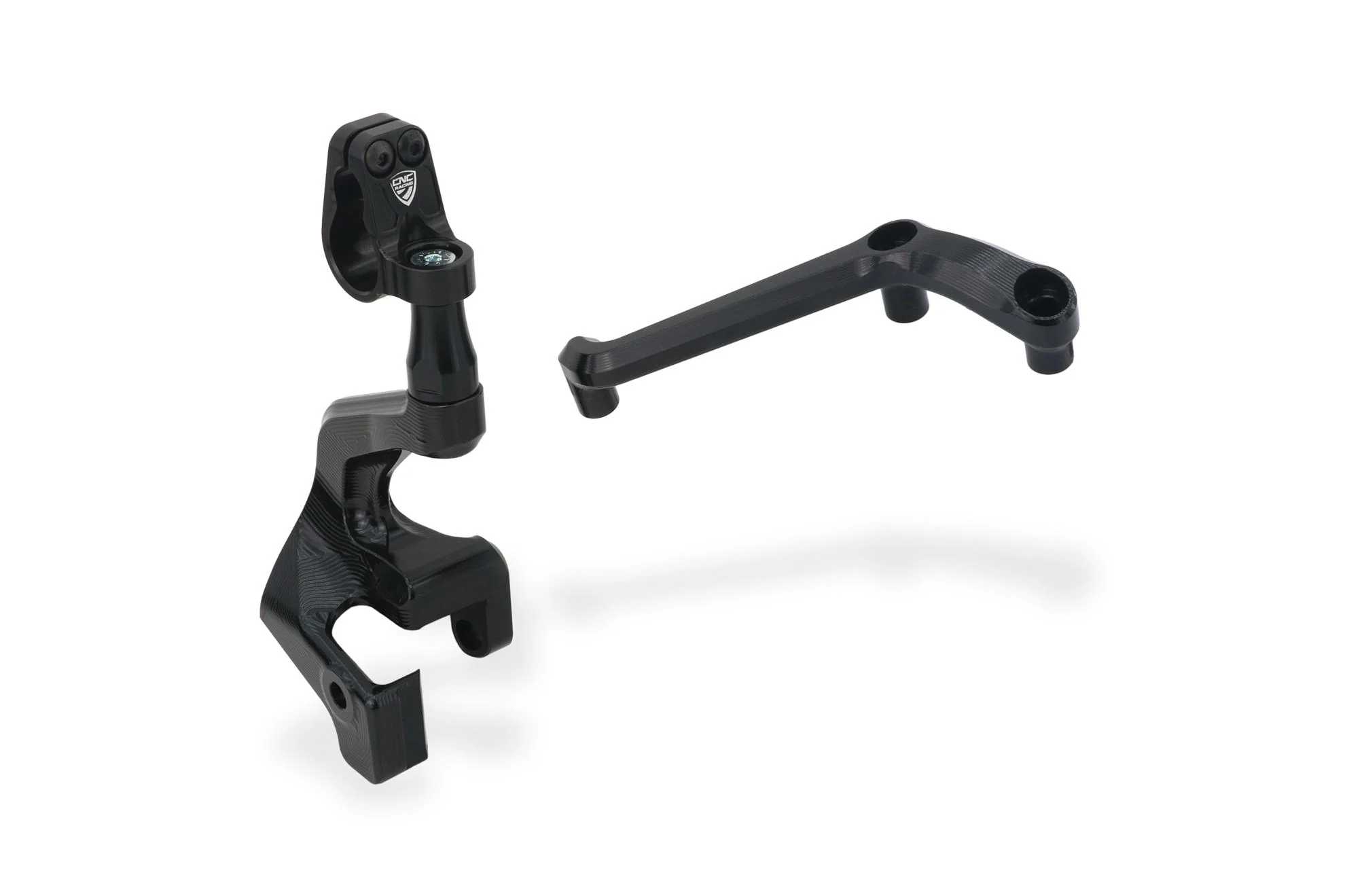 SD115 - CNC Racing Steering Damper Mount kit for Ducati Multistrada V4 Pikes Peak / RS with OE Handlebar Clamp / Riser - Image 2