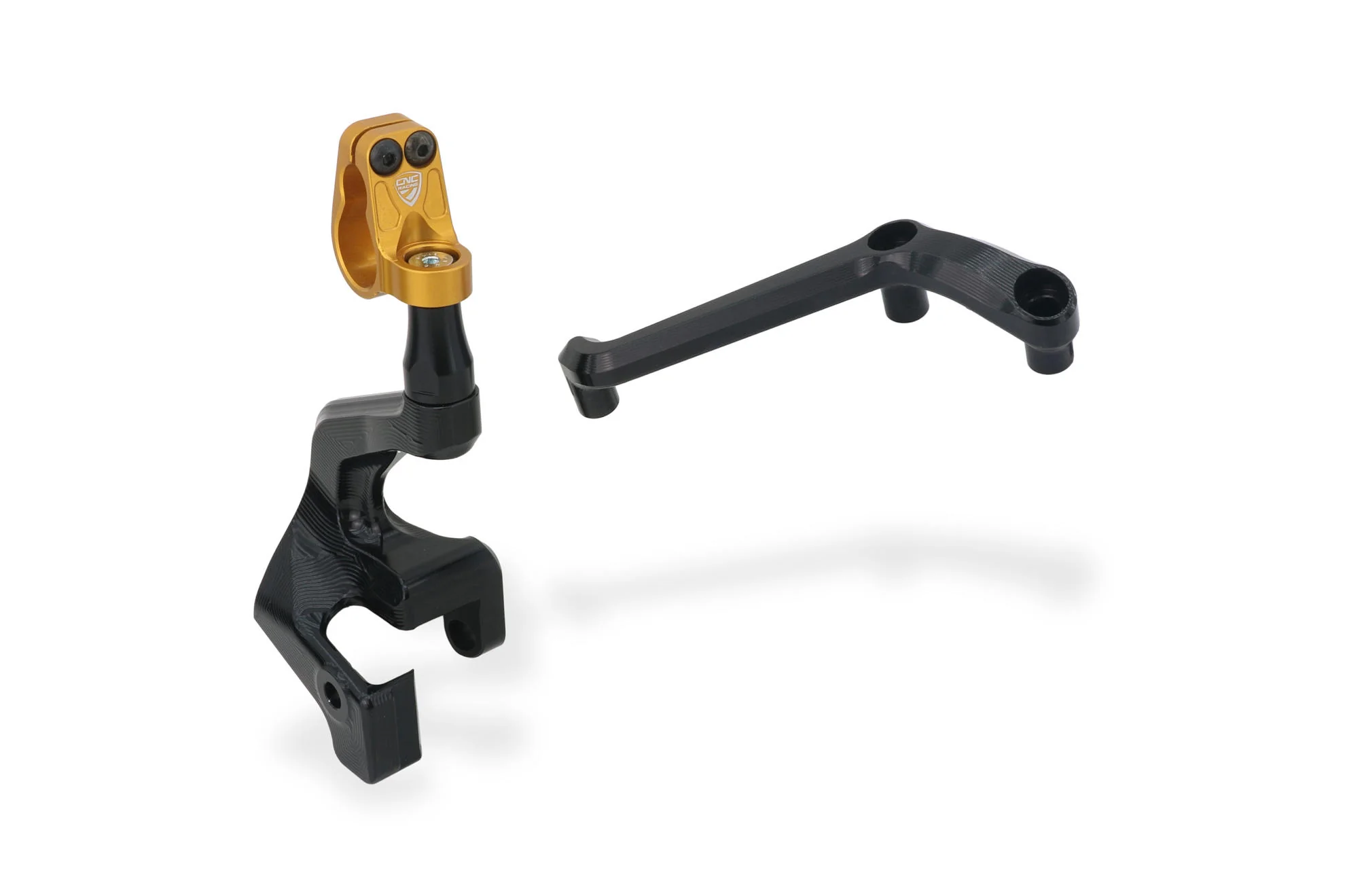 SD115 - CNC Racing Steering Damper Mount kit for Ducati Multistrada V4 Pikes Peak / RS with OE Handlebar Clamp / Riser - Image 3