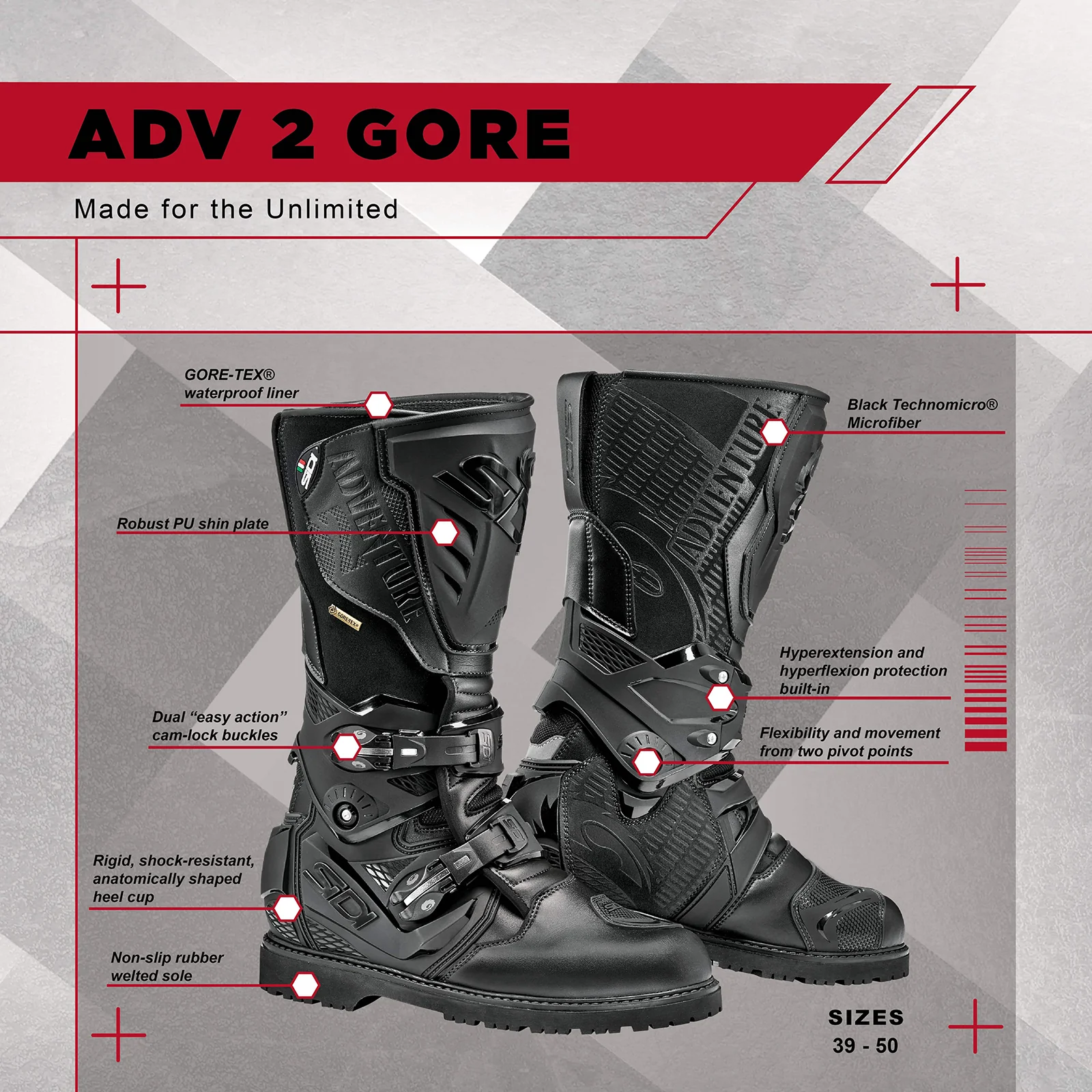 Sidi - Adventure 2 Gore Boot - GRAY - Image 10
