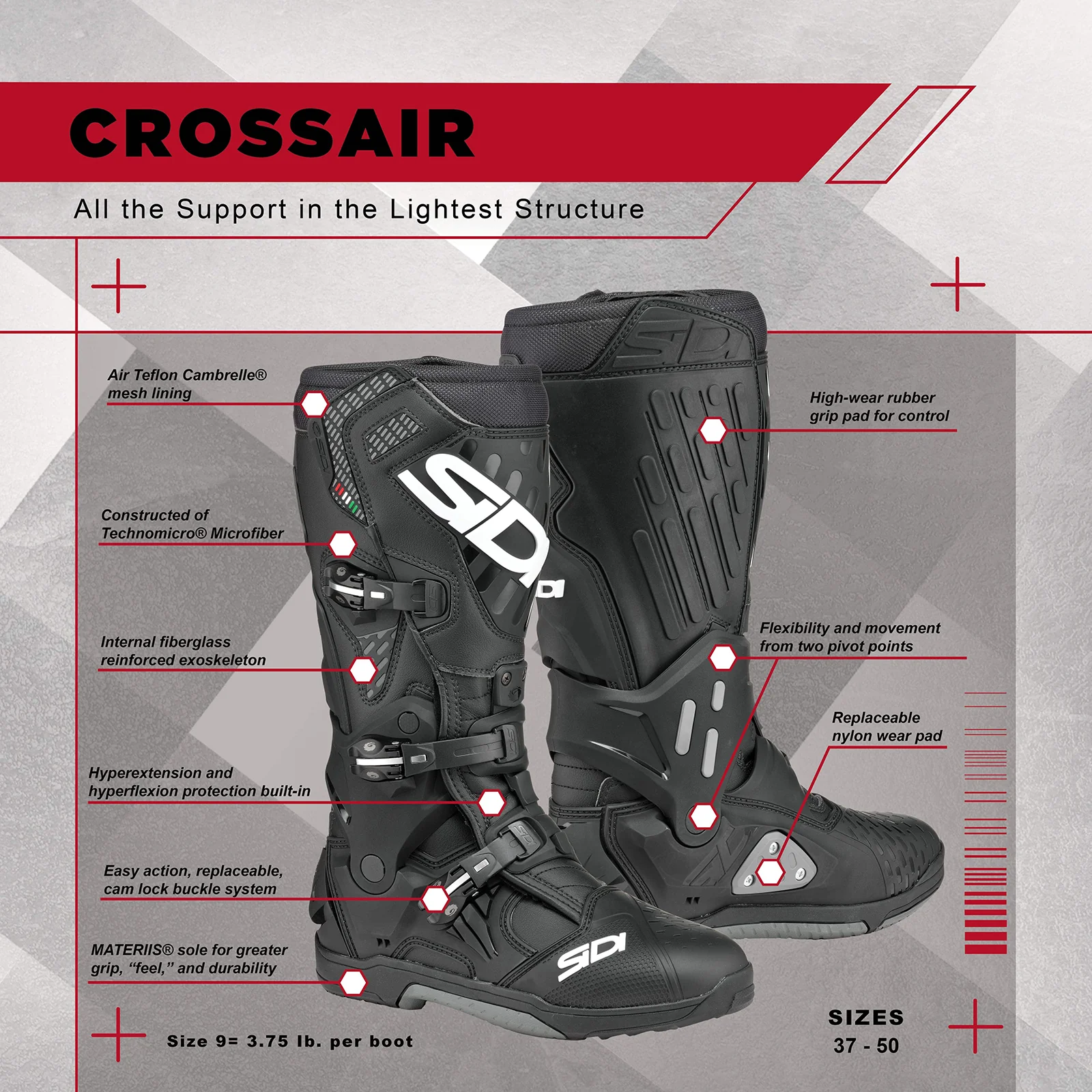 Sidi - Crossair Boot - GRAY/BLACK - Image 11