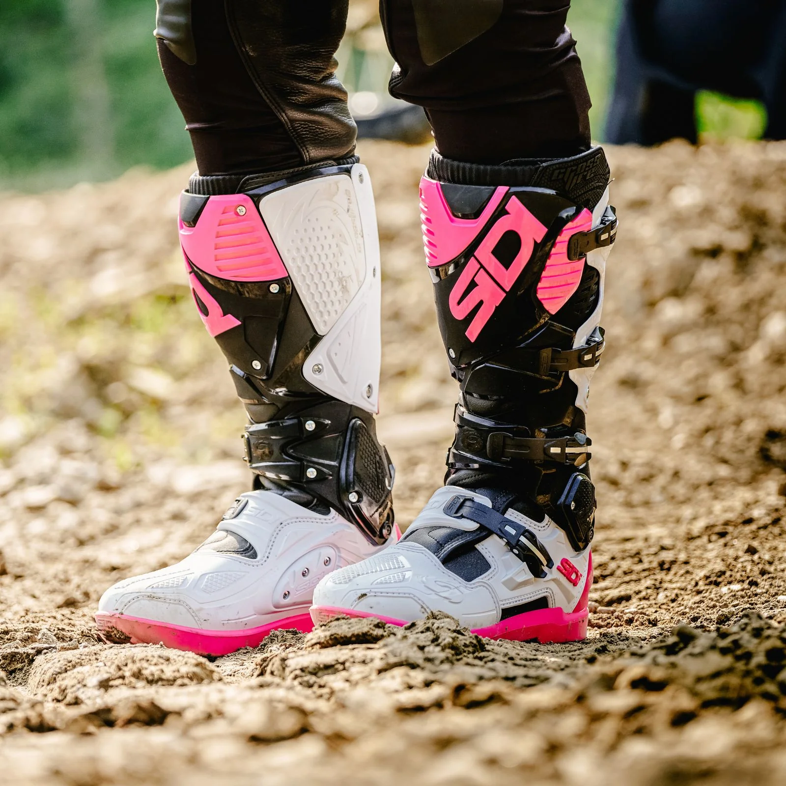 Sidi - Crossfire 3 SRS Boot - BLACK/WHITE/PINK - Image 10