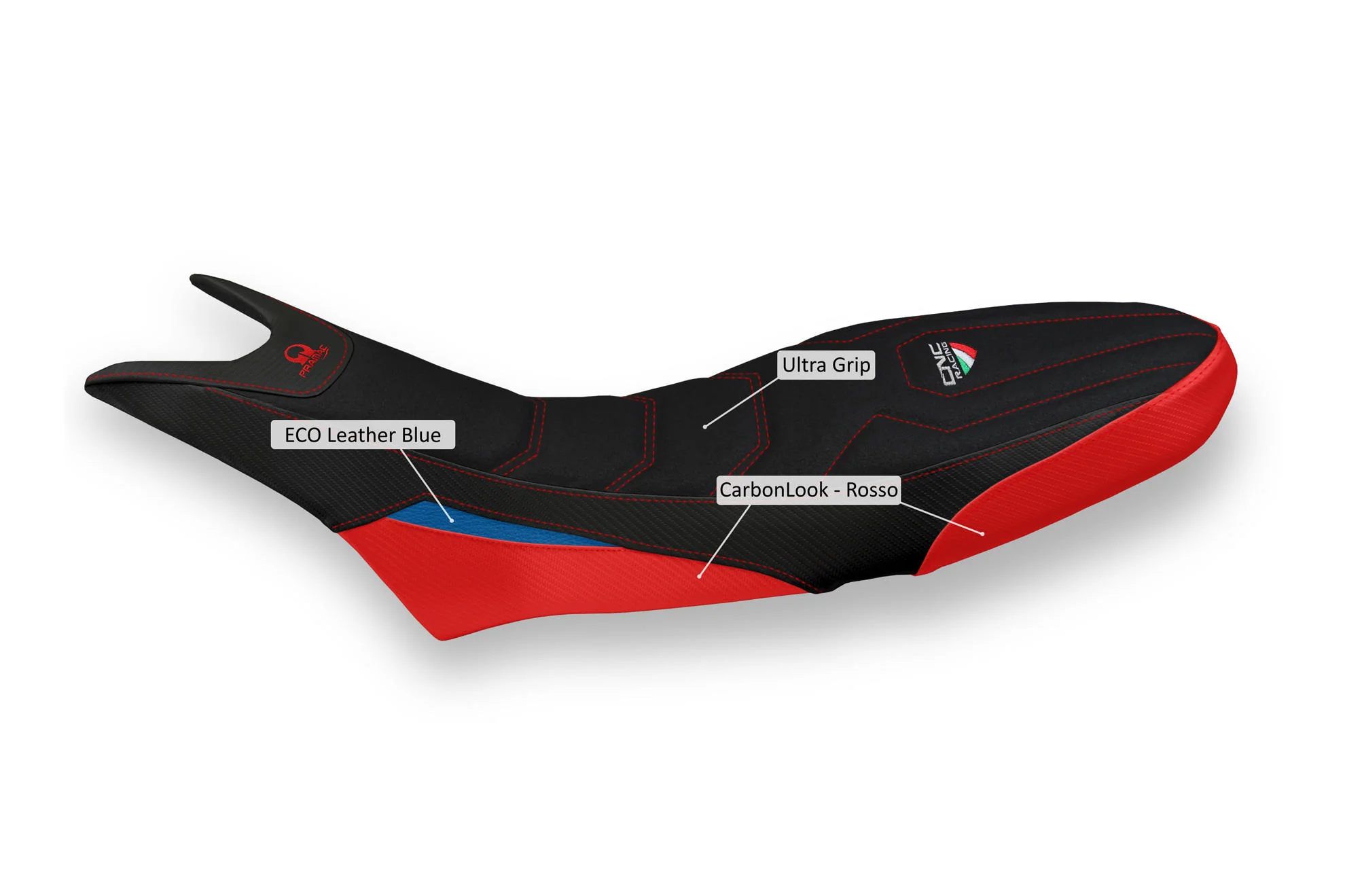 SLD05PR - CNC Racing PRAMAC RACING LIMITED EDITION Rider Seat Cover for the Ducati Hypermotard 950 - Image 2