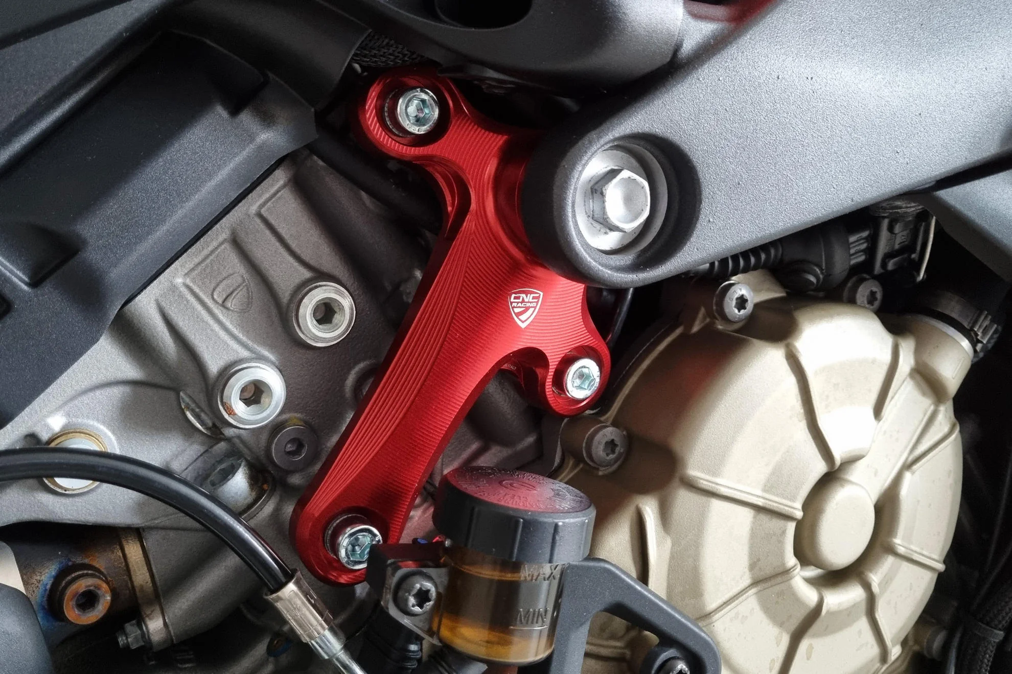 STM01 - CNC Racing - RH Engine Support Bracket - Panigale/Streetfighter V4 - Image 6