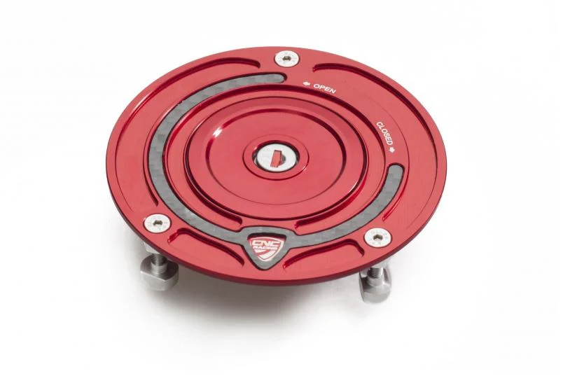TS322 - CNC Racing Aluminum Key Block Gas Cap for newer Ducati's  MV's and Aprilia's - Image 2