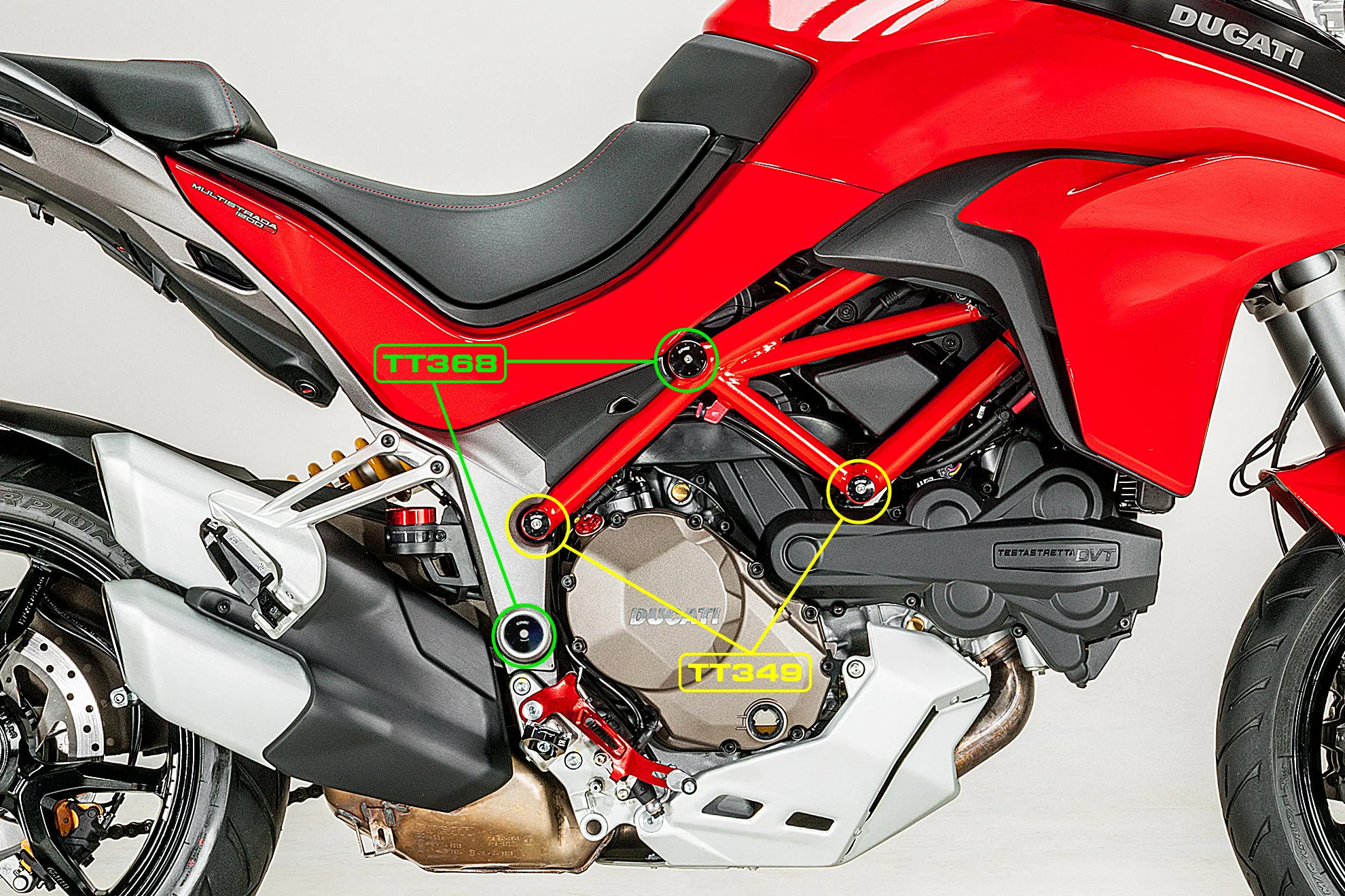 TT349 - CNC Racing - Frame Plug Kit - Multistrada 1200/1260 - SMALL HOLES - Image 6
