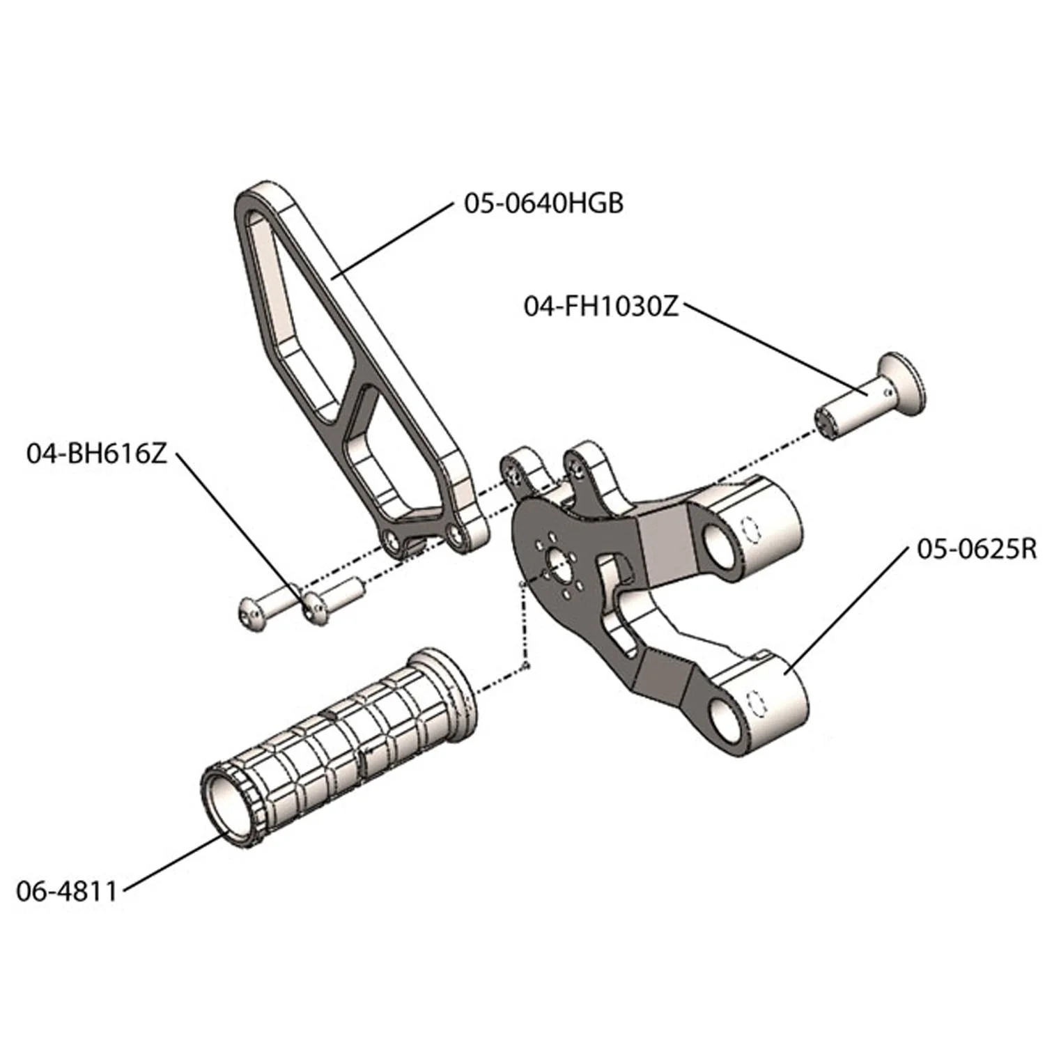 Woodcraft - 05-0625 Ducati 749 2003-06, 999 2003-06 Rearet w/Shift Pedal - Image 5