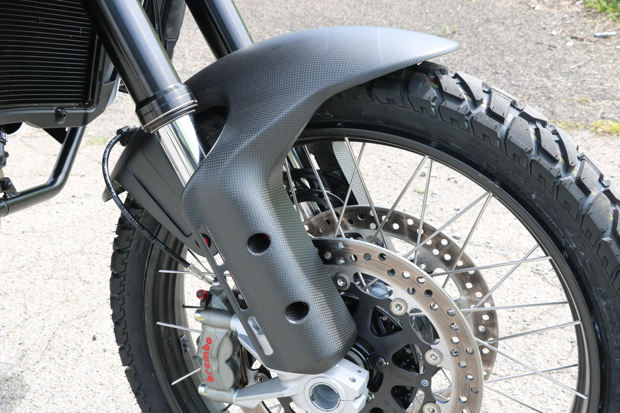 ZA240Y - CNC Racing Carbon Fiber Front Fender for the Ducati DesertX - Image 3