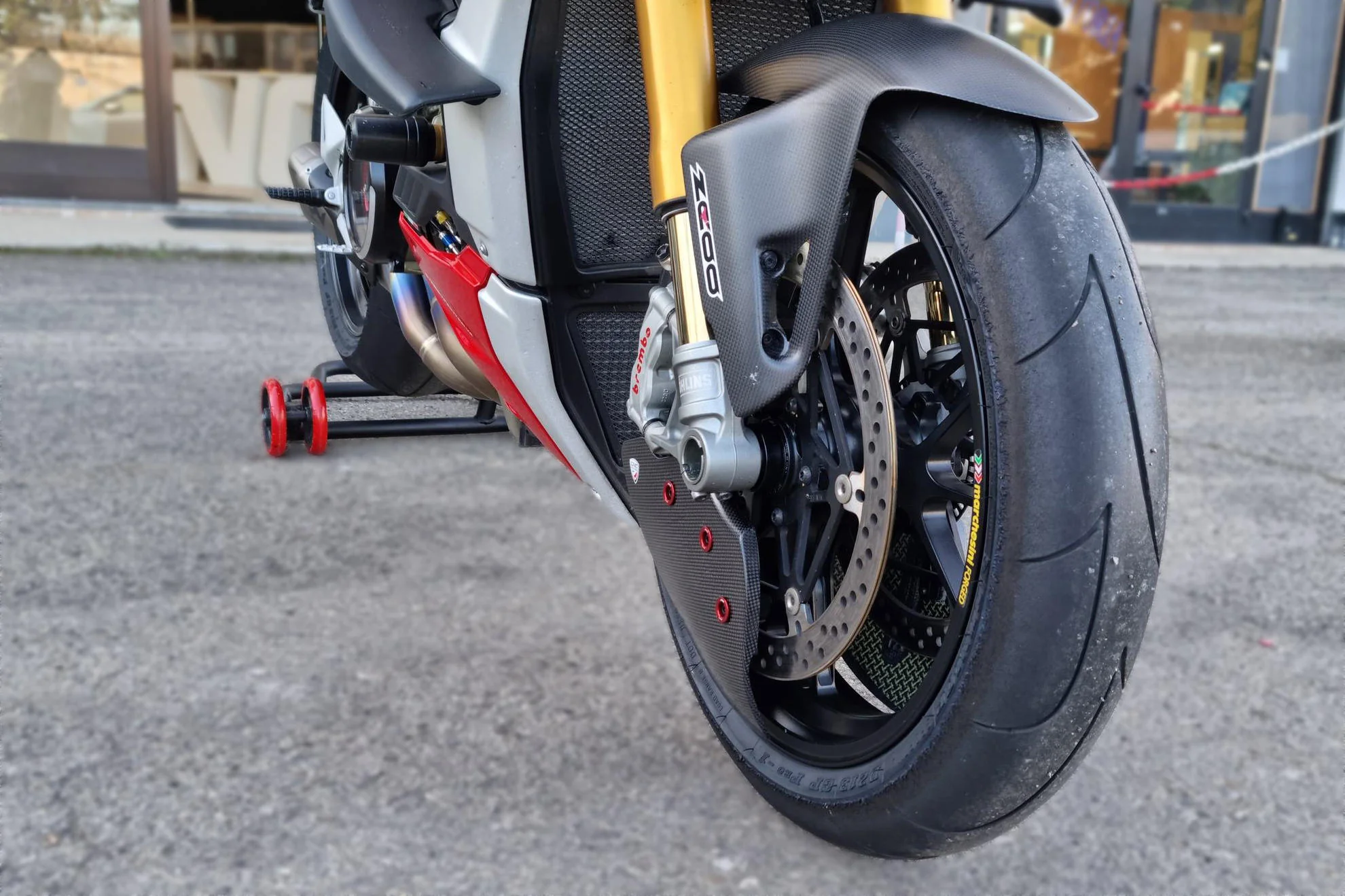 ZA750 - CNC Racing Carbon Fiber GP EVO Front Rotor Cooling Ducts For Ducati Panigale / SF V4 / V2 / 1299 / 1199 / 959 / 899 - Image 8