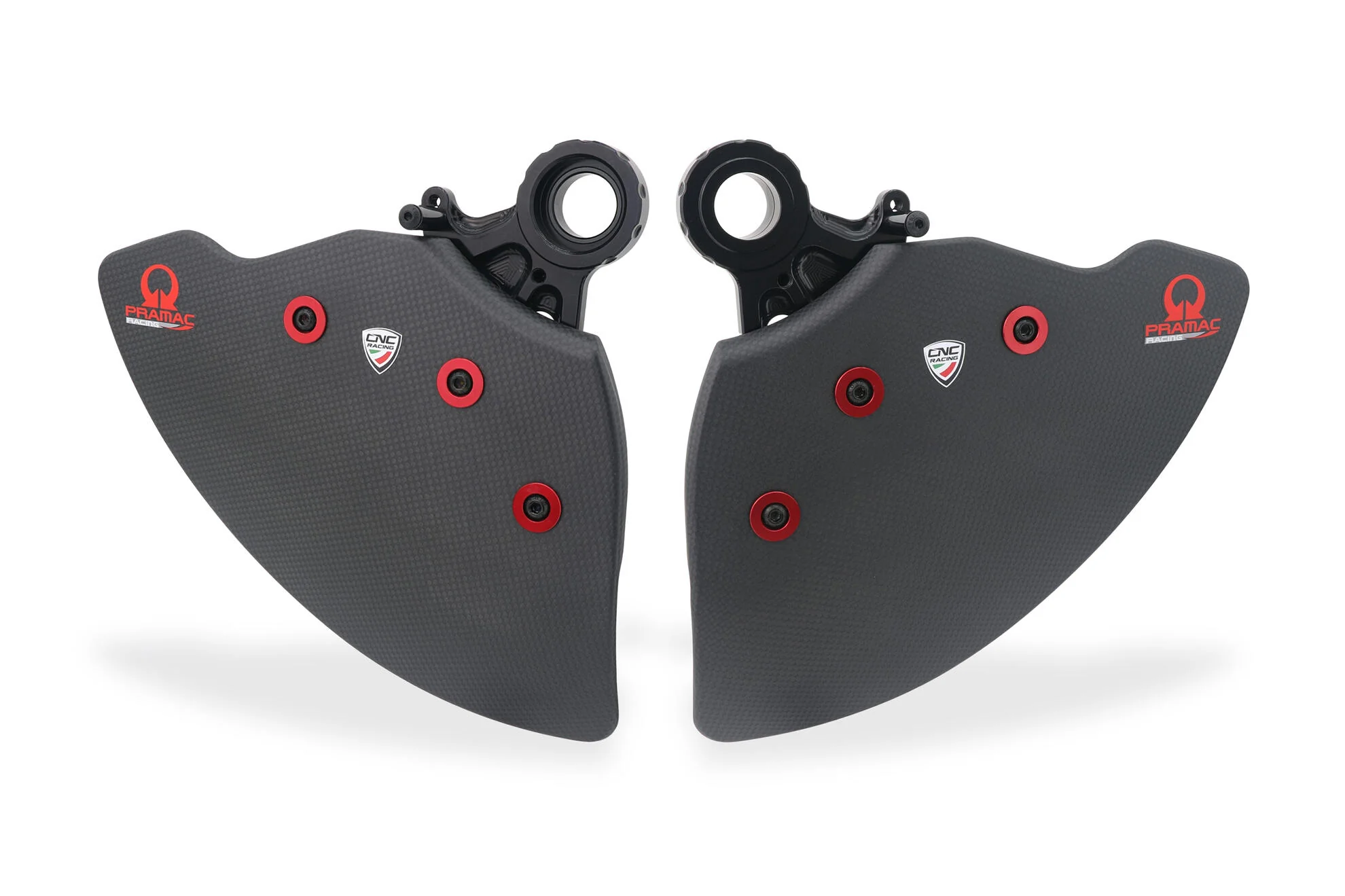 ZA750KBPR - CNC Racing PRAMAC RACING SPECIAL EDITION Carbon Fiber GP EVO Front Rotor Cooling Ducts For Ducati Panigale / SF V4 / V2 / 1299 / 1199 / 959 / 899