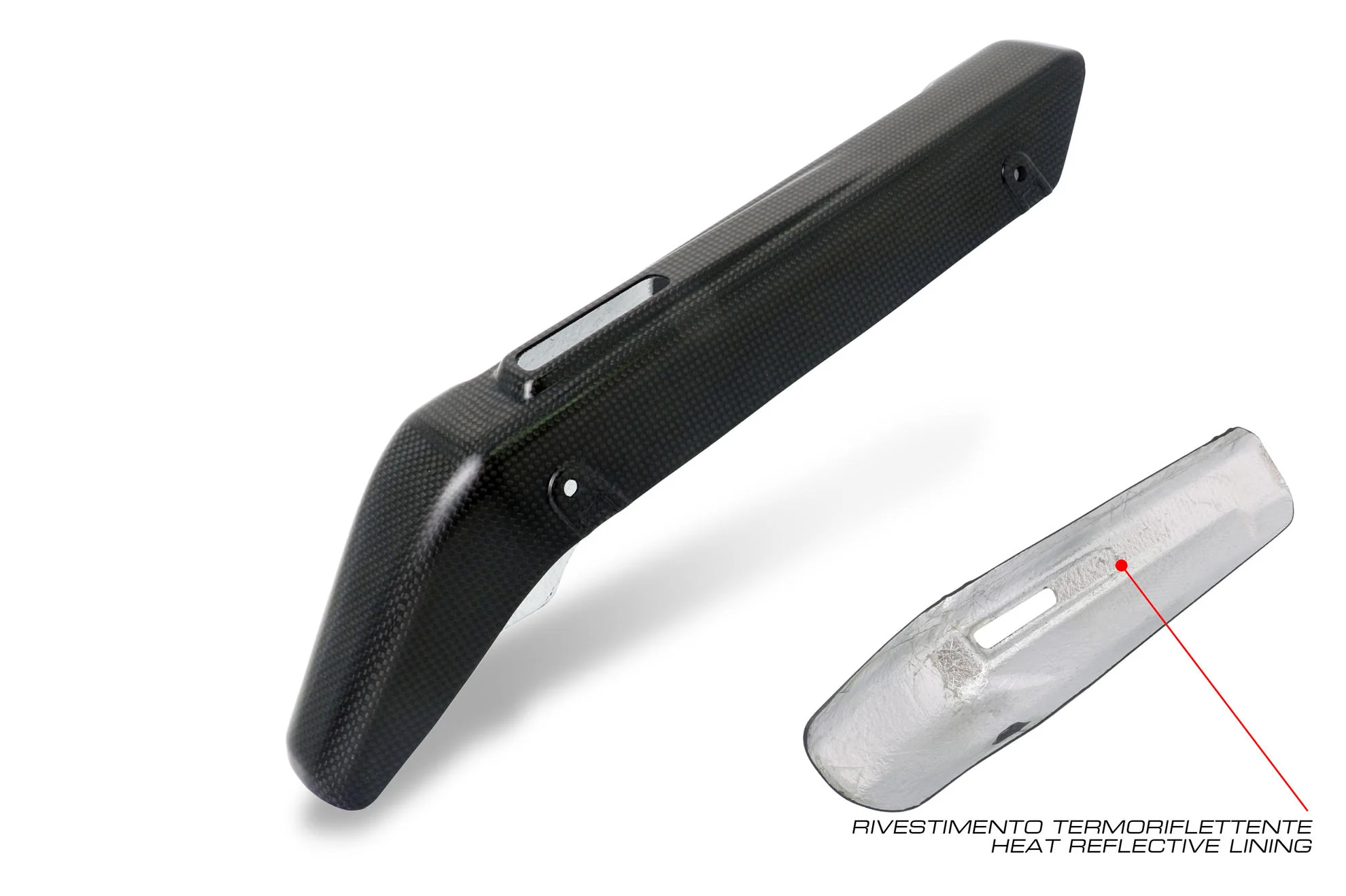 ZA994 - CNC Racing Carbon Fiber Muffler (Silencer) Exhaust Heat Guard for Ducati Multistrada V4 / S / Sport - Image 2